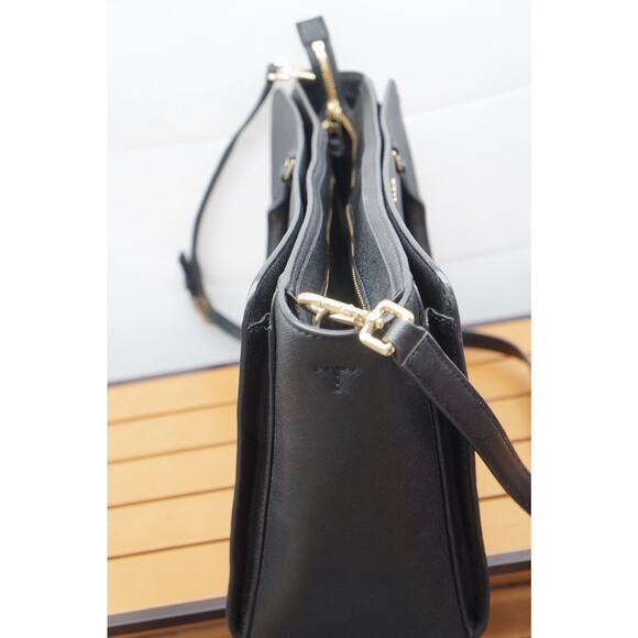 Tory Burch Black Saffiano Robinson Handbag Crossbody - Picture 7 of 13